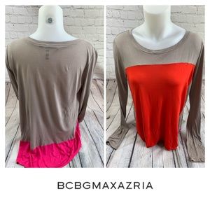 BCBG Max Azria Colorblock Shirt